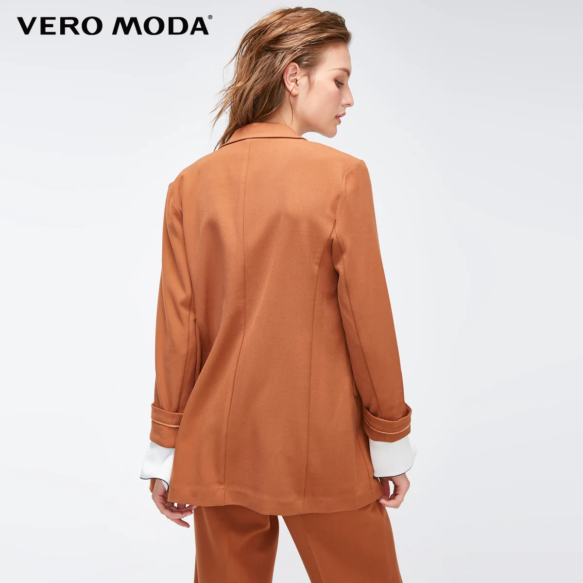 Vero Moda Новый замшевый пиджак на пуговицах с воротником лацканами женские костюмы