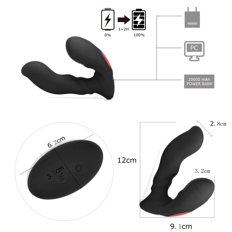 Телескопический секс-магазин Вибратор массажер простаты дистанционное