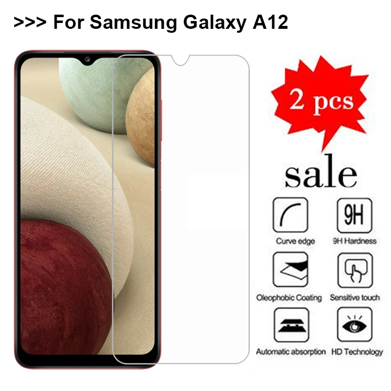 

2 шт. защитное закаленное стекло на экран для Samsung Galaxy A12 Защитная пленка для экрана для Samsung A12 SM-A125F SM-A125M SM-A125N защитное стекло Pelicula De Vidro
