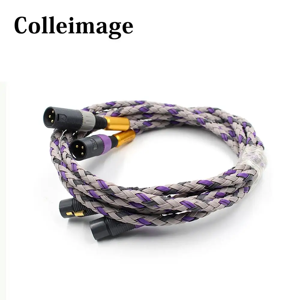 Colleimage Hifi Подпись S3-2 XLR сбалансированный кабель Hi-end штекер в гнездовой с