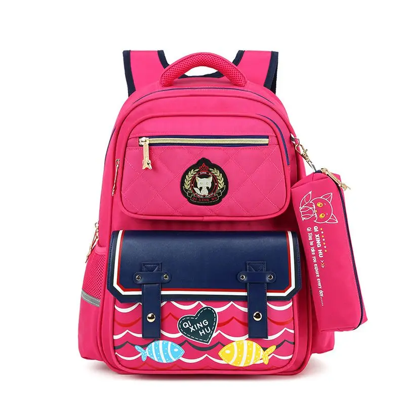 Новые модные школьные ранцы с мультипликационным рисунком для девочек, детские сумки, школьные рюкзаки, Детские рюкзаки, школьные ранцы KL953