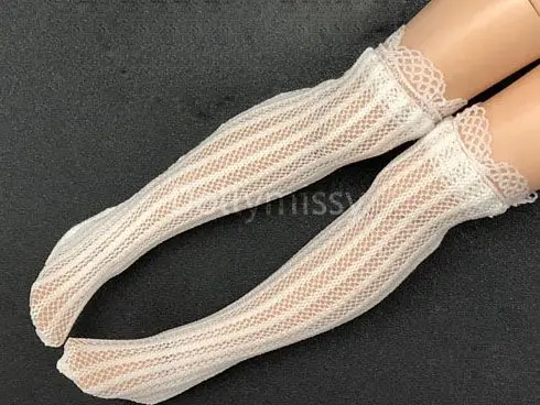 Белые, черные кружевные носки, гольфы для азона, пуллипа, Барби, blyty, ob24, кукла 1/6, носки, аксессуары для одежды