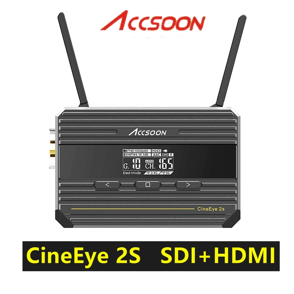 

ACCSOON CineEye 2 2S Wireless Video Transmission System HD1080P 500ft Transmitter Image transmission SDI/HDMI-compatible