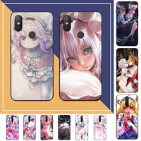 toplbpcs cute anime kobayashi kanna phone case for redmi note 8 7 9 4 6 pro max t x 5a 3 10 lite pro