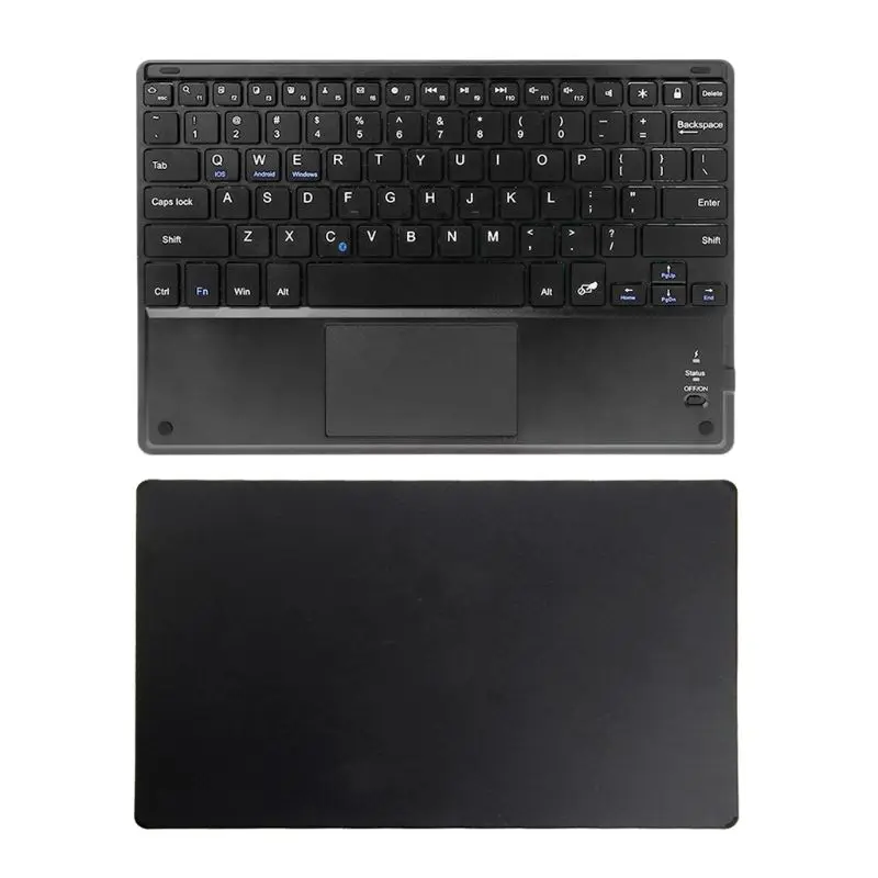 10-дюймовая ультратонкая сенсорная клавиатура Bluetooth со встроенным тачпадом и