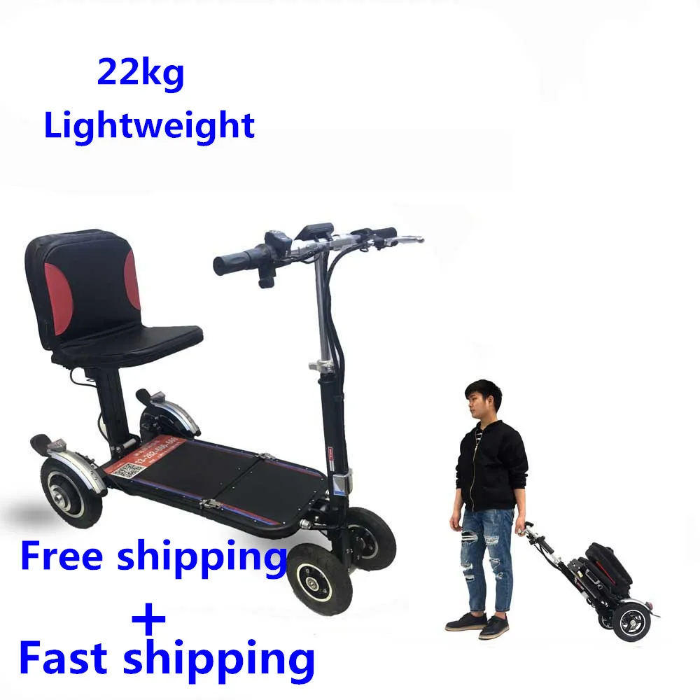 Лучший дешевый Электрический скутер складной легкий трехколесный