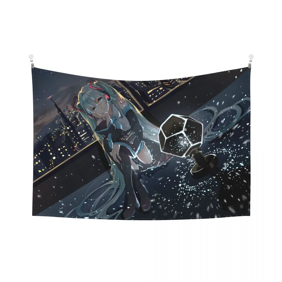 Классический декоративный гобелен с узором Вокалоид мотивом фильма Постер для