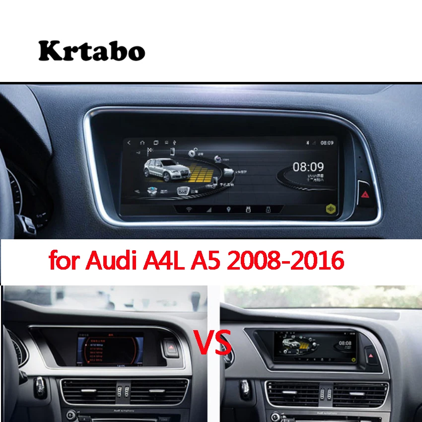

Автомобильный радиоприемник Android мультимедийный плеер для Audi A4L A5 2008-2016 8,8 дюймов сенсорный экран GPS Carplay