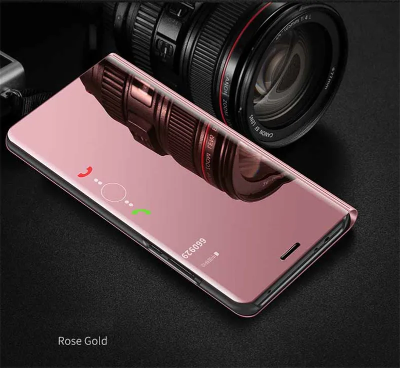 Pink Для samsung Galaxy J7 Neo чехол J7 Core J701 J701F Smart View зеркальный чехол для телефона для samsung J7 NXT откидной кожаный чехол Funda - Цвет: Pink