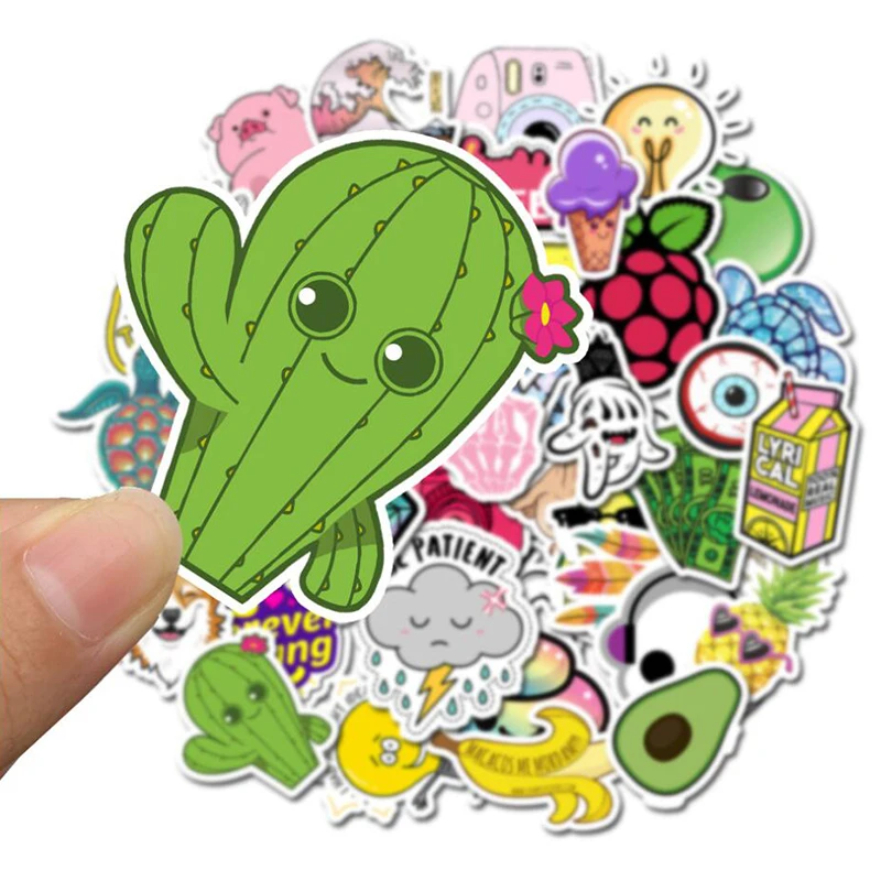 LL-072 #50/шт. Без повторов маленькая свежая наклейка из ПВХ коллекция художественных