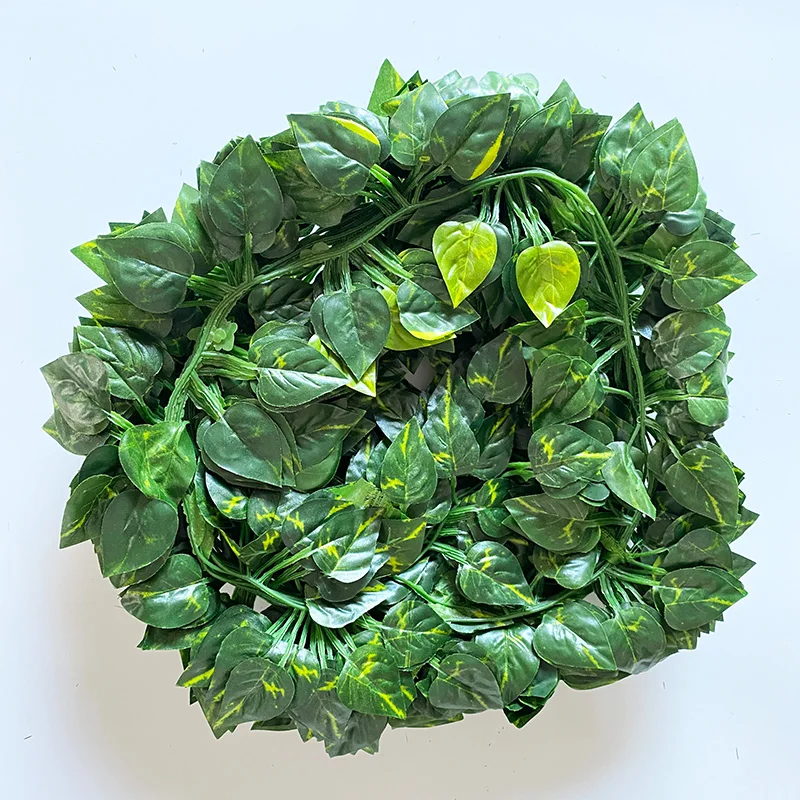 12 штук искусственный цветок плюща гирлянды поддельные лозы лист свисающие