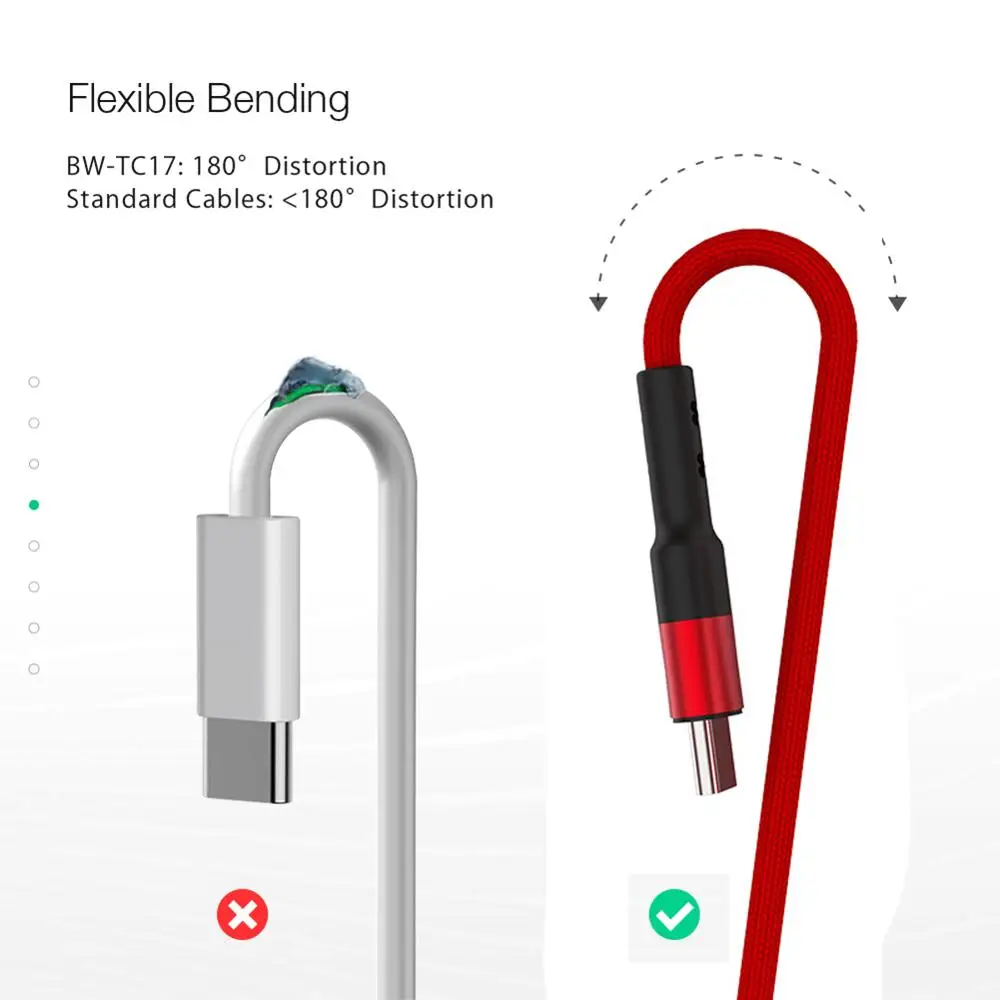 Кабель зарядный сетевой с разъемами USB 3 0 и Type C А 3/1 м|Кабели для мобильных