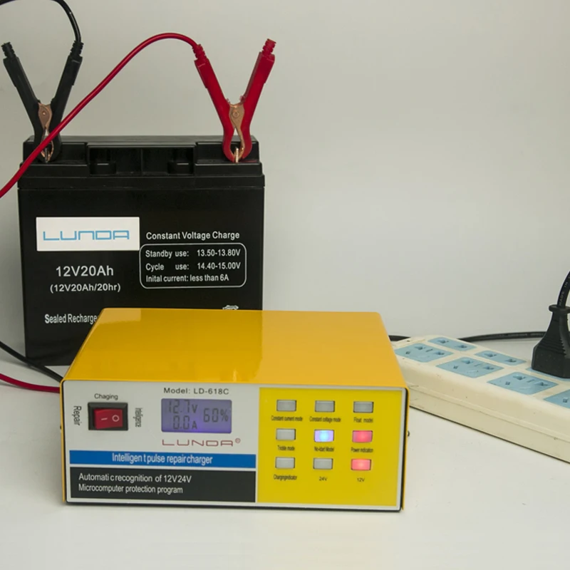 250V 12 V/24 V 200AH Смарт Пульс Ремонт Автомобиля Батарея Зарядное устройство автоматического 5-ти ступенчатый интеллигентая(ый) зарядки для CarTruck в байкерском стиле