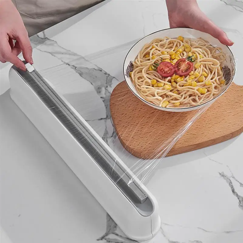 

Plastic Wrap Dispenser Cling Food Wrap Cutter Dispenser Cutter Storage Holder Kitchen Dispenser Cutter Dispenser Kitchen Tools