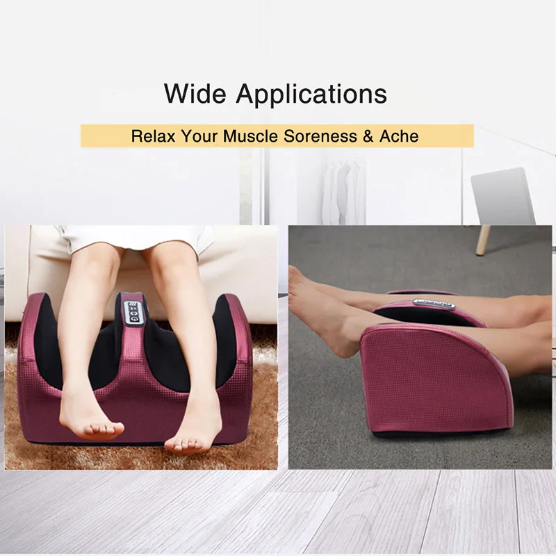 

Electric Foot Massager Hot Compression Shiatsu Kneading Legs Foot Massage Machine Foot Care Device Relief Sore Muscles Relaxer