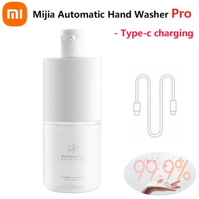 

Newest Xiaomi Mijia Automatic Induction Foaming Hand Washer Pro Type-c Rechargable 1400mAh IPX5 Waterproof Wash Soap Dispenser