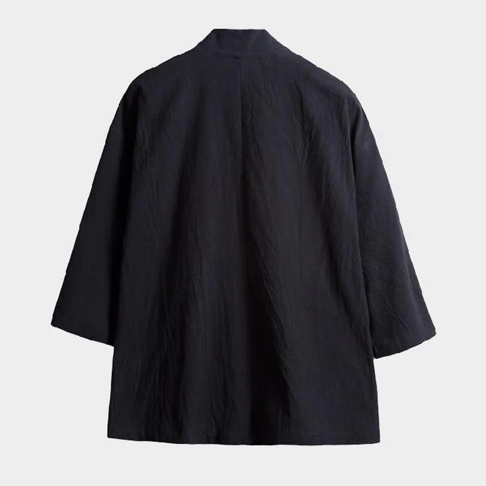 Мужское кимоно костюм самурая уличная одежда большие размеры Haori азиатская Yukata