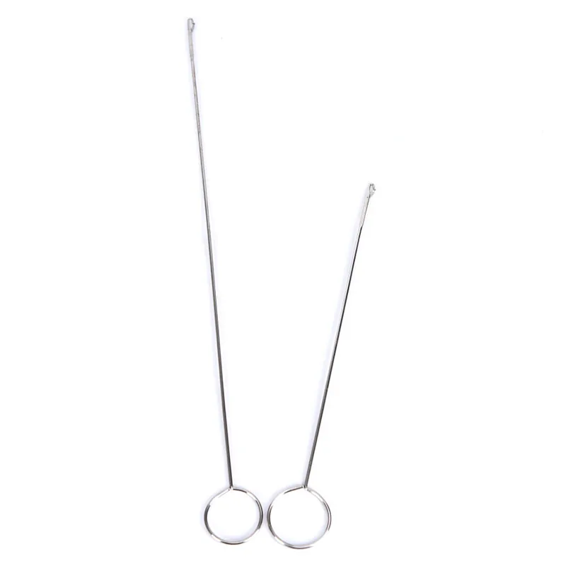 

2PCS DIY Stainless Steel Sewing Loop Turner Hook Needle Embroidery Needlework Tools Size S/L
