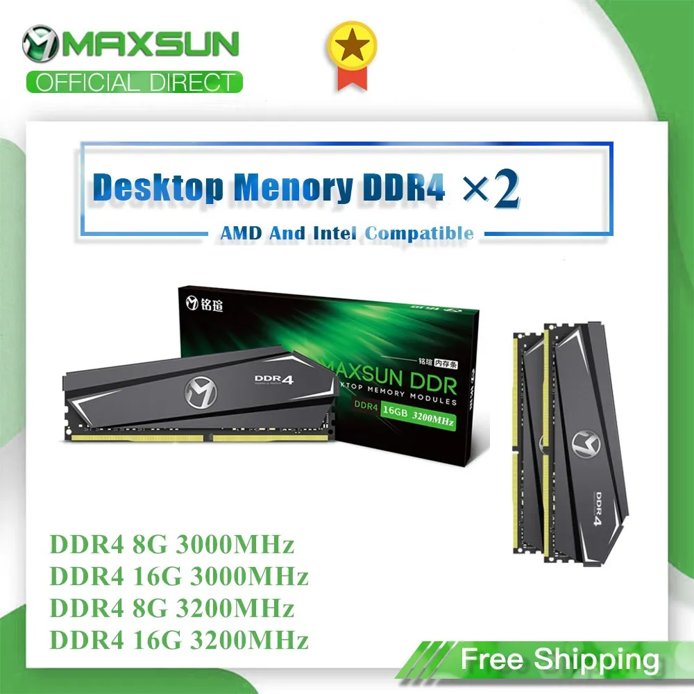 Оперативная память MAXSUN DDR4 8 Гб 16 Память 3200 МГц 3000 пожизненная гарантия