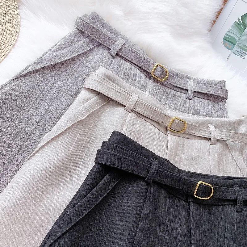 Весенние летние шорты женские повседневные широкие с высокой талией корейские