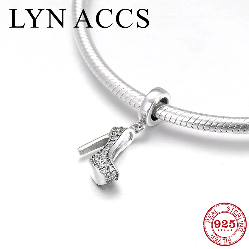 Бусины подвески женские на высоком каблуке из серебра 925 пробы|Ювелирные шармы| |