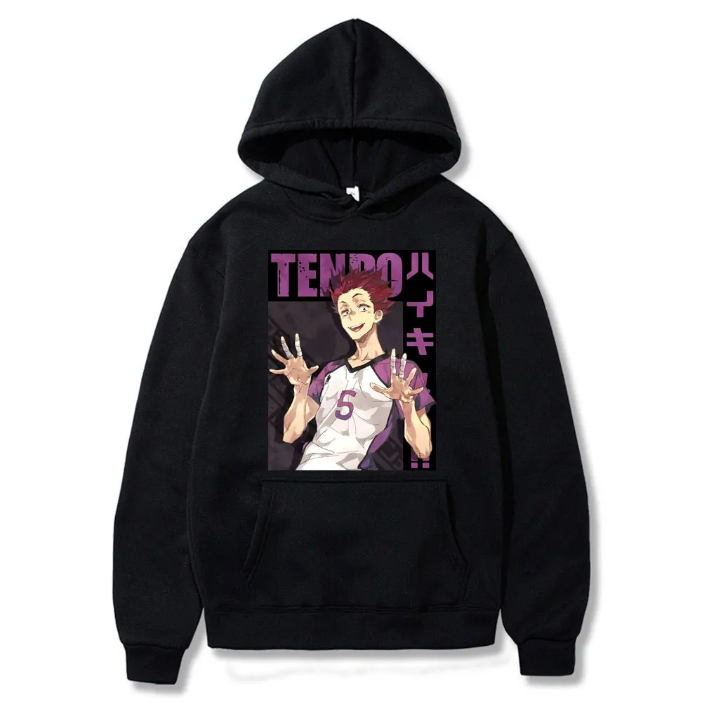 

Funny Haikyuu Satori Tendou Hoodie Men Anime Manga Volleyball Long Sleeved Streetswear Fashion Hoodie Clothes Men