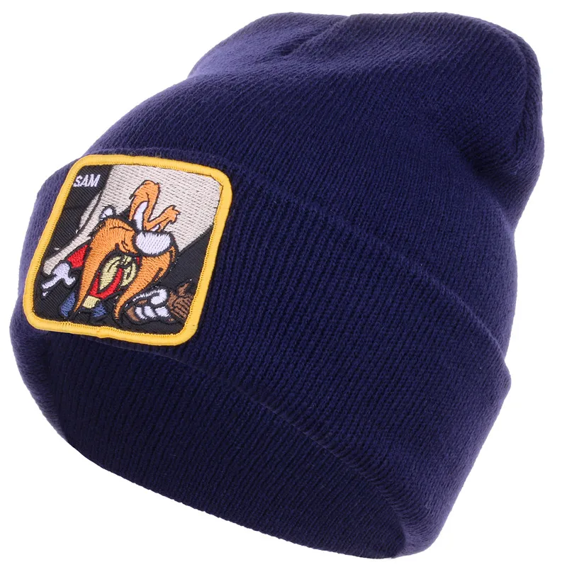 CRUOXIBB модная зимняя Шапка бини с драконом для мужчин и женщин одноцветная хип хоп