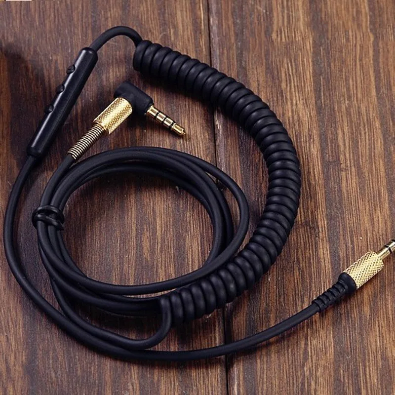 

Сменный кабель для наушников с микрофоном для Marshall основная 1 2 I II мониторные гарнитуры Кабель 3,5 мм до 3,5 мм Штекерный кабель AUX шнуры провод