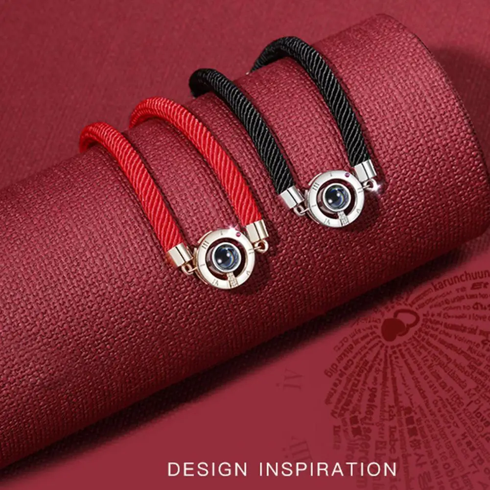 Браслет веревочный ручной работы для женщин и мужчин романтичный браслет пар с