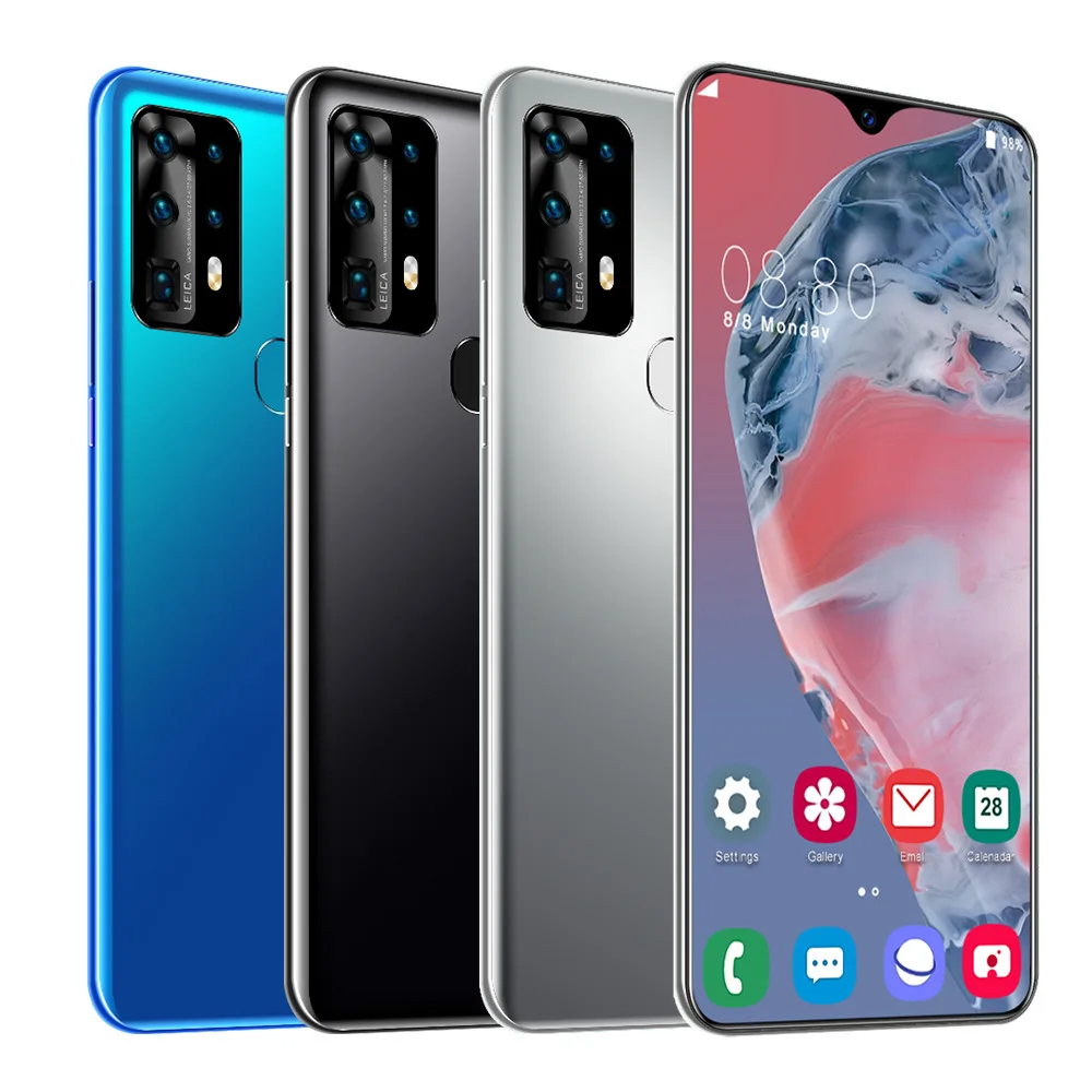 

6.7-inch P40PRO Network Global Deliver New MediaTek smartphone 8 256GB ROM Octa Core 4 Camera Global Version Phone