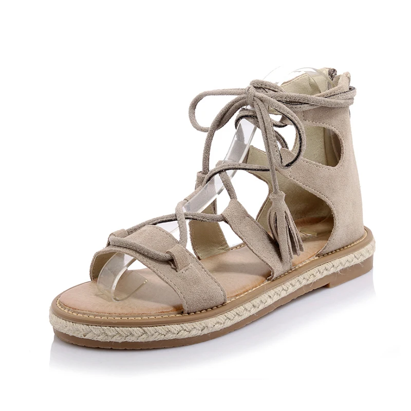 

Сандалии женские из натуральной кожи, босоножки на плоской подошве, модная повседневная обувь с перекрестной шнуровкой, лето 2021