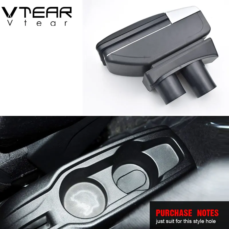 Vtear для peugeot 301/Citroen c-elysee, аксессуары, подлокотник, центральная консоль, коробка для хранения, автомобильный подлокотник, Кожаное украшение, авто 2013 подлокотник для авто