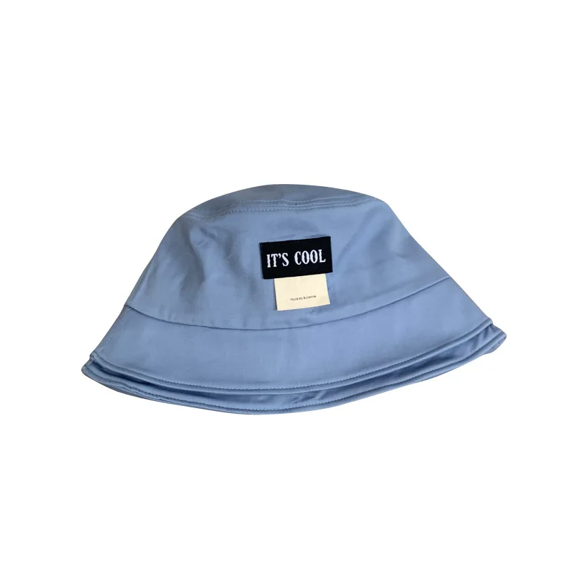 

Four Seasons Wearable Hat Female Trendy Bucket Hat Wide Brim Plain Face Summer Sunshade Trendy Basin Hat