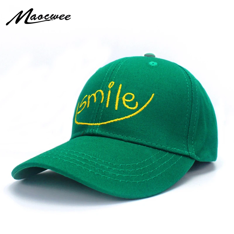 

Children Baseball Cap Smile Hat Embroidery Sunhat Cartoon Adjustable Cute Kids Hip-hop Caps for Drop Summer Hats Outdoor Child
