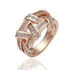 Классическое открытое крученое женское кольцо, украшенное зеркальной поверхностью, для женщин, ювелирные изделия для вечеринки, свадьбы, помолвки