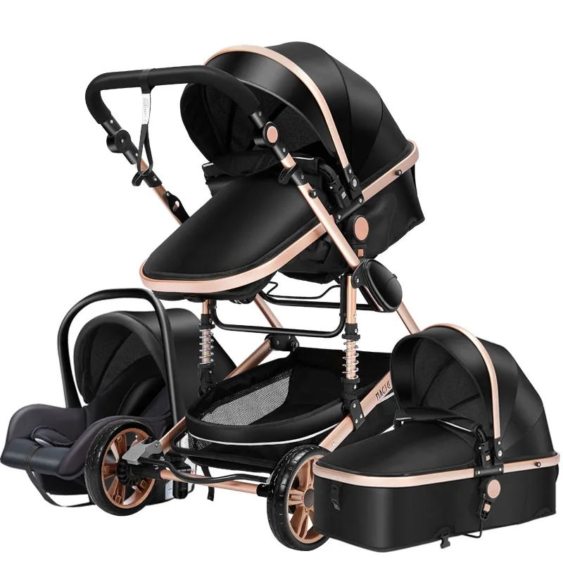 Baby Stroller High-Landscape bidirectional Baby buggy Pram Folding stroller baby car Carriage Baby pushchair 0-36 months