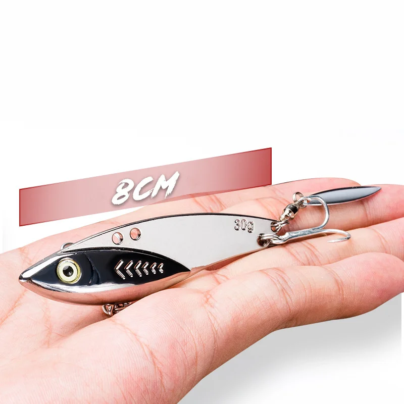 

VIB Sequin 7g 10g 15g 20g 30g Long Throw Sheet Bionic False Bait Light Seawater Blood Tank Double Hook Rotating Noise Sequin