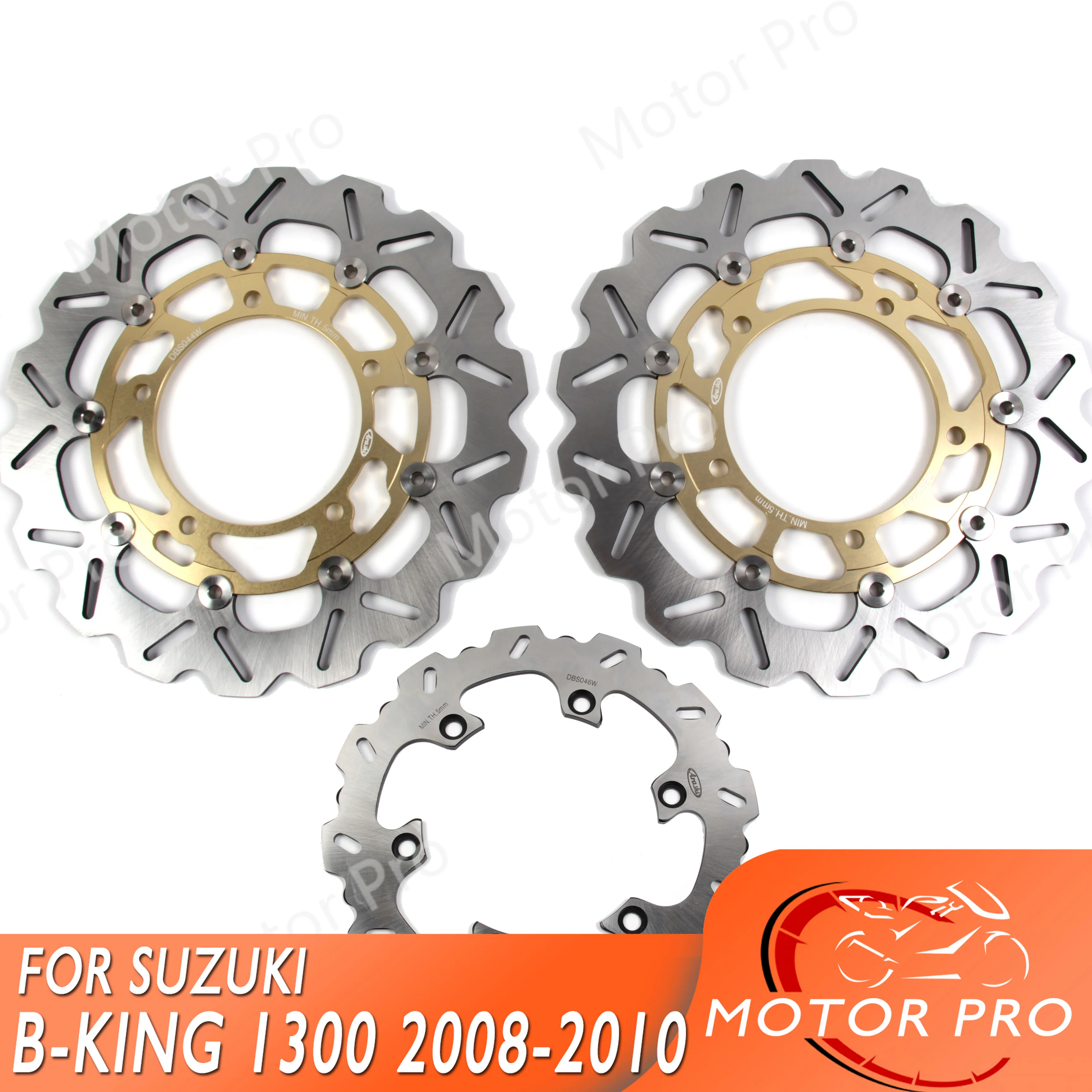 

For SUZUKI B-KING 1300 2008 2009 2010 Front Rear Brake Disc Disk Rotor Kits GSX R GSX-R GSXR GSX1300R Hayabusa 2013 2014 2015