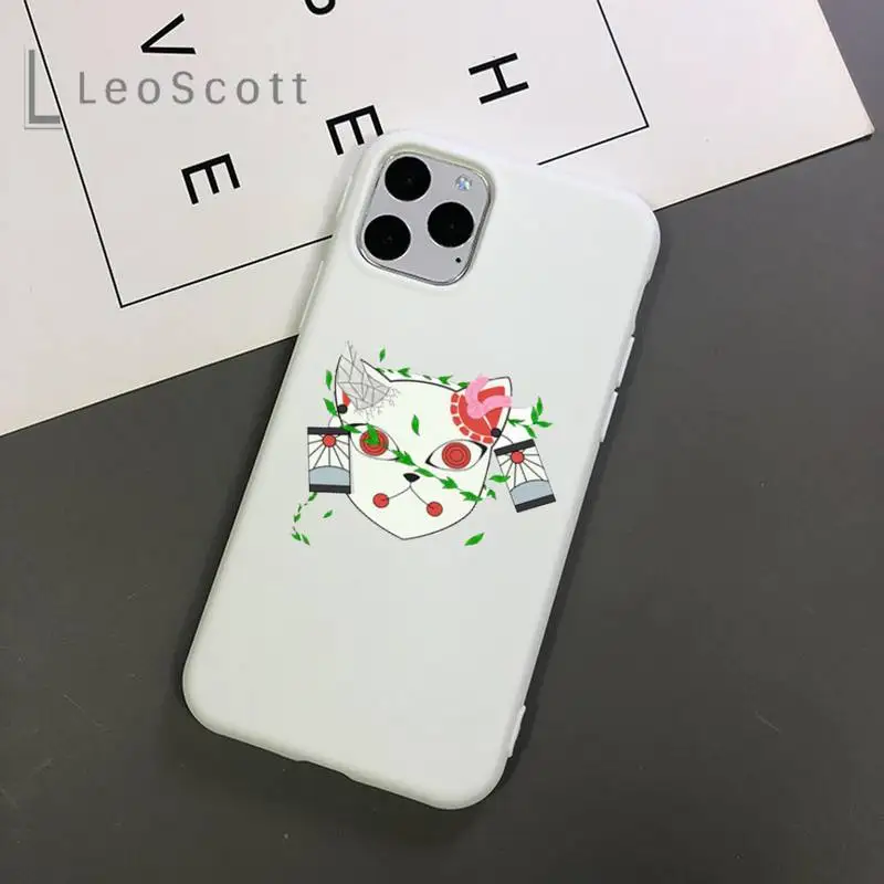 

Demon Slayer Kimetsu No Yaiba Phone Case Candy Color for iPhone 11 12 mini pro XS MAX 8 7 6 6S Plus X 5S SE 2020 XR