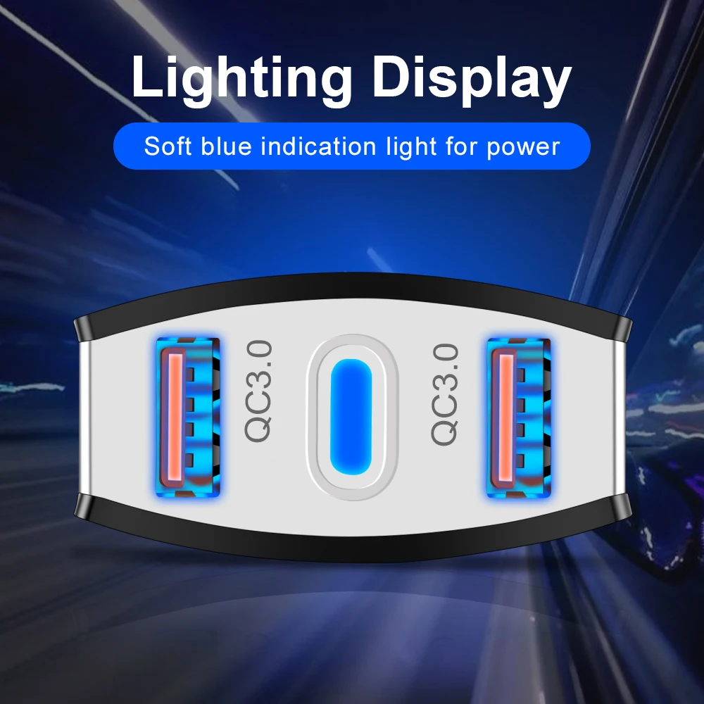 Suhach Quick Charge 3,0 USB Автомобильное зарядное устройство для Xiaomi Mi 9 huawei P30 Pro QC3.0 QC 3A быстрая PD автомобильное зарядное устройство для телефона