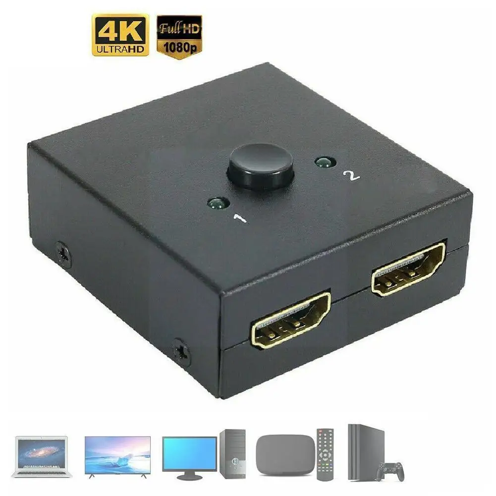 

HDMI-совместимый двухсторонний разветвитель высокого разрешения двухсторонний HDMI-совместимый Разветвитель переключатель O5C7
