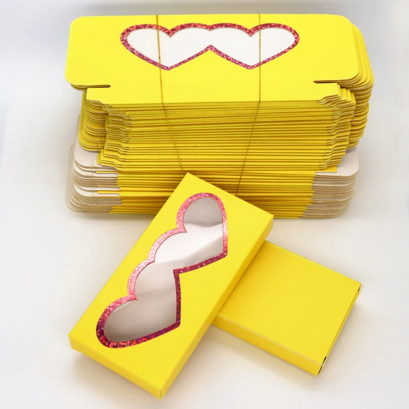 Оптовая продажа 50 шт. бумажная коробка для упаковки накладных ресниц коробки