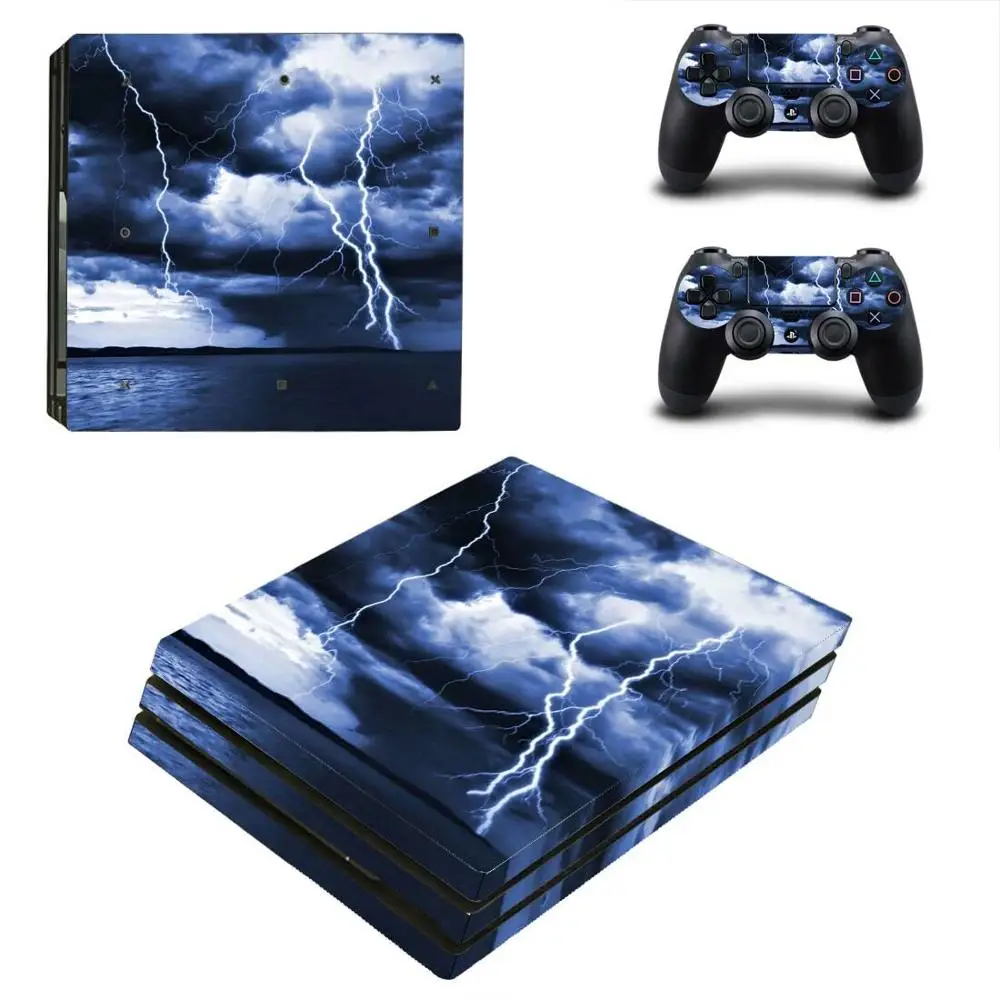 PS4 Pro lightning sticker s PS 4 Play station виниловые наклейки для playstation консоли и