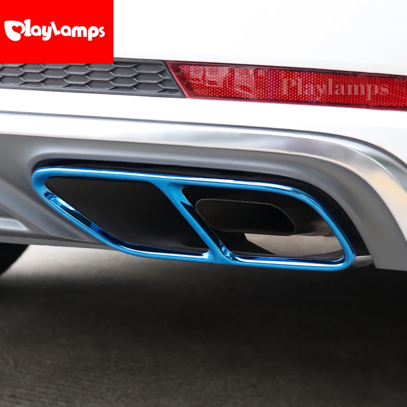 Автомобильный Стайлинг для Audi A4 B9 2019 задняя горловина выхлопная труба