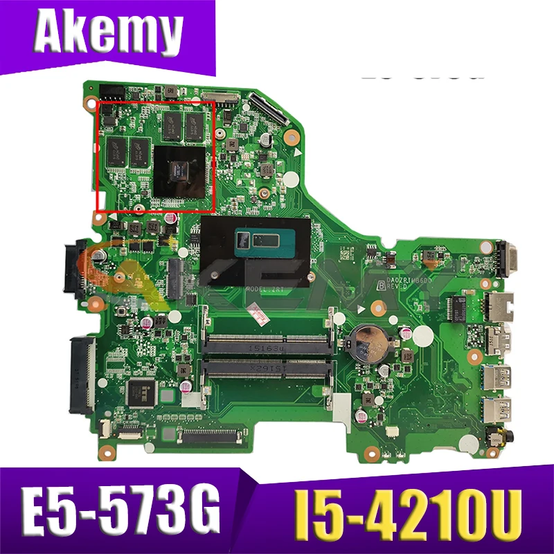 

AKEMY DA0ZRTMB6D0 NBMVR11004 NBMVR110045 материнская плата для ноутбука acer Aspire E5-573G GeForce 940M SR1EF I5-4210U основная плата