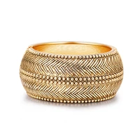 ornapeadia ladies vintage bracelet for women smearing craftsmanship drum shaped alloy bracelet gold twill jewelry