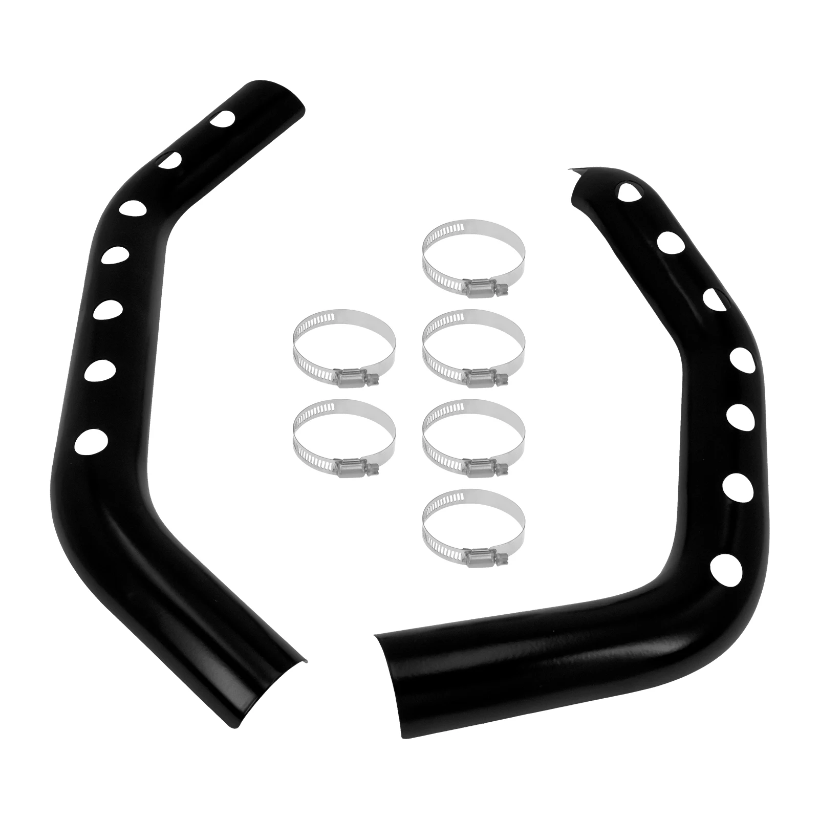 Выхлопная труба мотоцикла тепловая защита глушителя защитная крышка черного