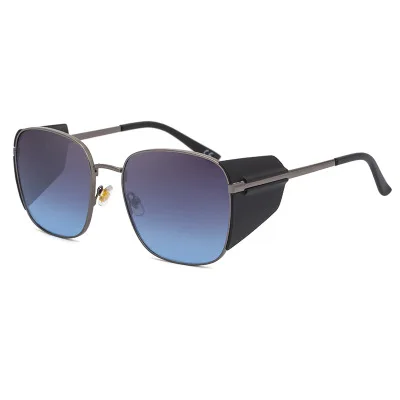 

2021 new sunglasses men's retro steampunk box side pack sunglasses men's sunglasses