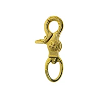 solid brass swivel trigger snap hooks keychain lobster clasp with 0 5inch 12mm o ring leather craft diy jean wallet chain making