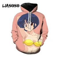 liasoso 3d print anime ranma 12 kawaii tendou akane hoodies women mens pullover streetwear harajuku fitness casual top clothes